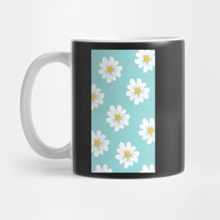 Mint Green Daisy Design Mug